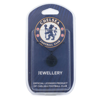 Chelsea FC висулка за врата Black Plated Pendant & Chain