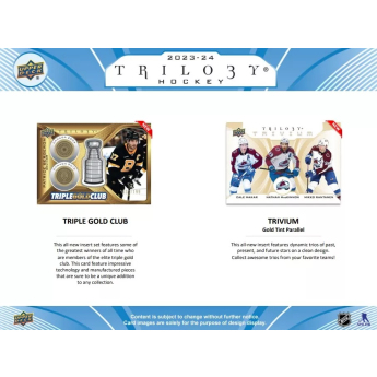 NHL кутии хокей карти NHL 2023-24 Upper Deck Trilogy Hobby Box