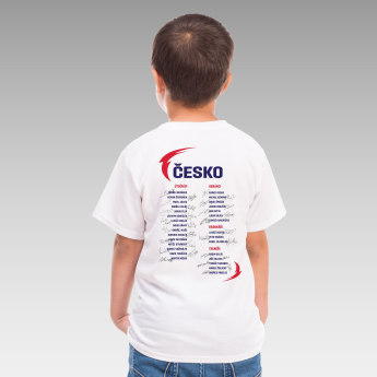 Отбори по хокей детска тениска HOŠI DĚKUJEM Ice Hockey World Championship Czechia MS 2024 White