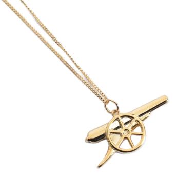 Arsenal FC колие с висулка 18ct Gold Plated on Silver Cannon