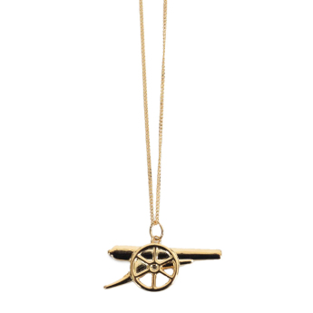 Arsenal FC колие с висулка 18ct Gold Plated on Silver Cannon