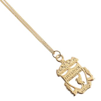 Liverpool FC колие с висулка 18ct Gold Plated on Silver Crest
