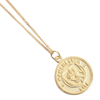 Manchester City колие с висулка 18ct Gold Plated on Silver