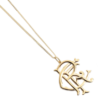 Rangers FC колие с висулка 18ct Gold Plated on Silver