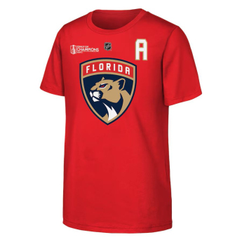 Florida Panthers детска тениска Matthew Tkachuk #19 2024 Stanley Cup Champions Name & Number