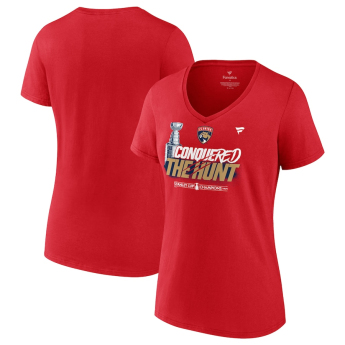 Florida Panthers дамска тениска 2024 Stanley Cup Champions Celebration V-Neck