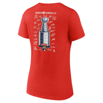 Florida Panthers дамска тениска 2024 Stanley Cup Champions Signature Roster V-Neck