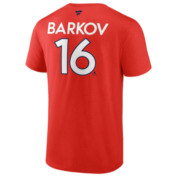 Florida Panthers мъжка тениска Aleksander Barkov #16 2024 Stanley Cup Champions Authentic Pro Name & Number