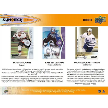 NHL кутии хокей карти NHL 2023-24 Upper Deck Synergy Hobby Box