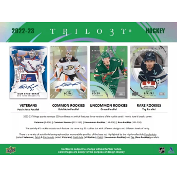 NHL кутии хокей карти NHL 2022-23 Upper Deck Trilogy Hobby Box