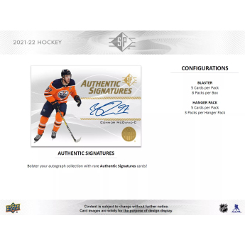 NHL кутии хокей карти NHL 2021-22 Upper Deck SP Blaster Box