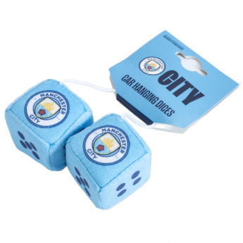 Manchester City кубчета за кола blue and white dice