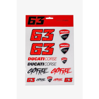 Francesco Bagnaia големи стикери Ducati