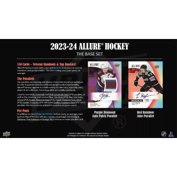 NHL кутии хокей карти NHL 2023-24 Upper Deck Allure Hobby Box