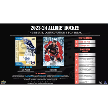 NHL кутии хокей карти NHL 2023-24 Upper Deck Allure Hobby Box