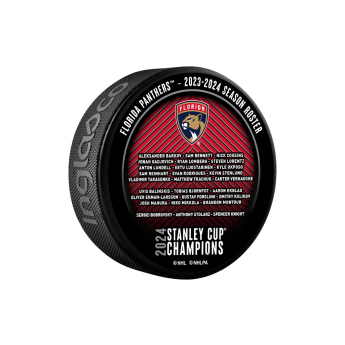 Florida Panthers шайба 2024 Stanley Cup Champions Roster Souvenir Collector Puck