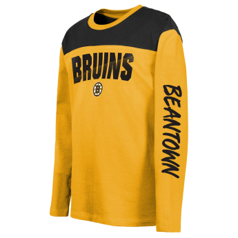 Boston Bruins детска тениска с дълъг ръкав Unbeaten Run Ls Crew Nk Tee