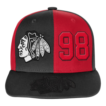 Chicago Blackhawks детска бейзболна шапка с козирка Connor Bedard Pandemonium Tonal Flat Brim Sn