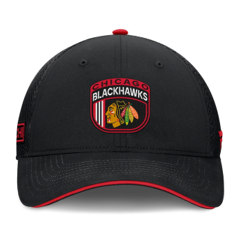 Chicago Blackhawks баскетболна шапка с козирка 2024 Draft NHL On Stage Trucker Adjustable Hat
