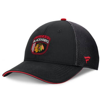 Chicago Blackhawks баскетболна шапка с козирка 2024 Draft NHL On Stage Trucker Adjustable Hat