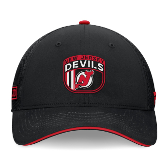 New Jersey Devils баскетболна шапка с козирка 2024 Draft NHL On Stage Trucker Adjustable Hat