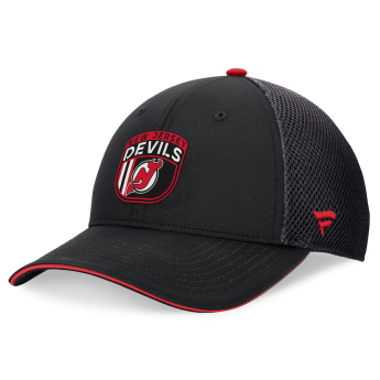 New Jersey Devils баскетболна шапка с козирка 2024 Draft NHL On Stage Trucker Adjustable Hat
