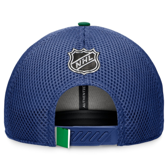 Vancouver Canucks баскетболна шапка с козирка 2024 Draft NHL On Stage Trucker Adjustable Hat