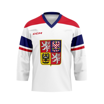 Отбори по хокей хокейна фланелка Ondřej Palát #18 2024 CCM Fandres replica white