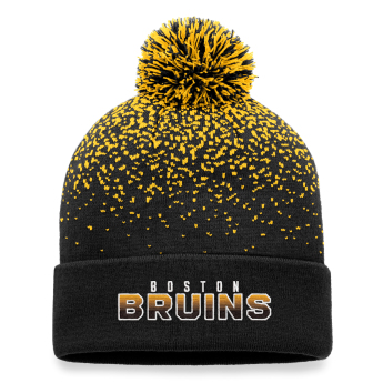 Boston Bruins зимна шапка Iconic Gradiant Beanie Cuff with Pom Black-Yellow Gold