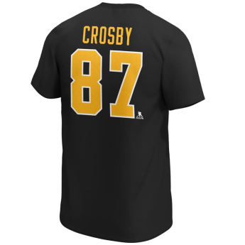 Pittsburgh Penguins мъжка тениска Sidney Crosby Iconic Name & Number Graphic black