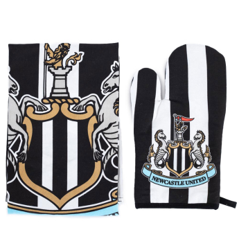 Newcastle United ръкавици за фурна и престилка Stripe design
