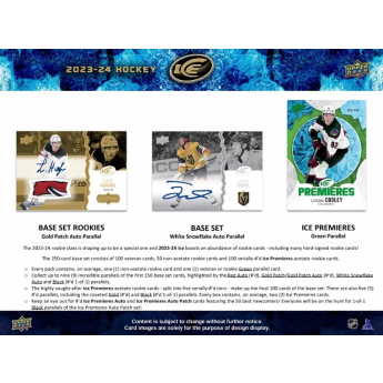 NHL кутии хокей карти NHL 2023-24 Upper Deck Ice Hobby Balíček