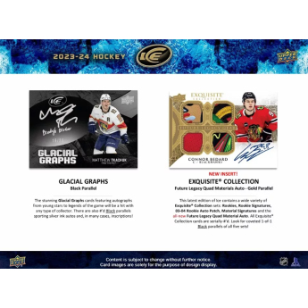 NHL кутии хокей карти NHL 2023-24 Upper Deck Ice Hobby Balíček