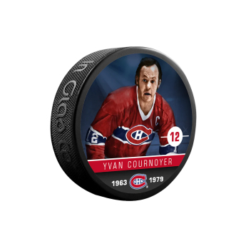 Montreal Canadiens шайба Yvan Cournoyer #19 Souvenir Collector Hockey Puck