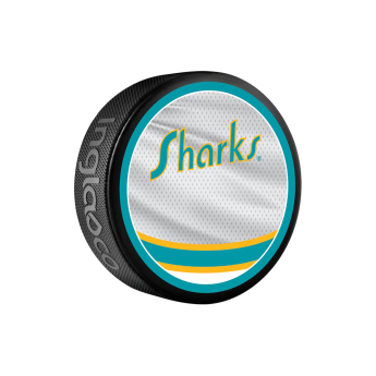 San Jose Sharks шайба Reverse Retro Jersey 2022 Souvenir Collector Hockey Puck