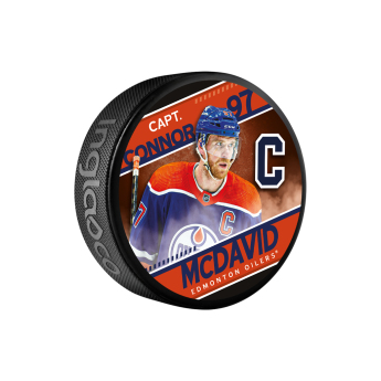 Edmonton Oilers шайба Connor McDavid Captain Collection