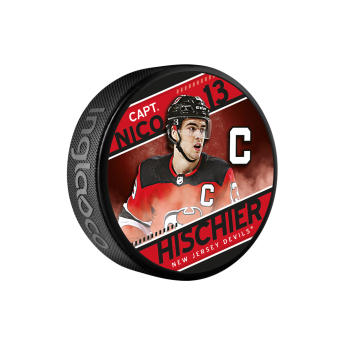 New Jersey Devils шайба Nico Hischier Captain Collection