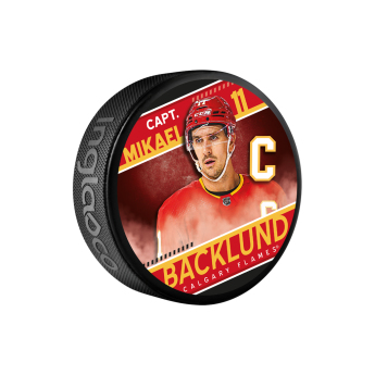 Calgary Flames шайба Mikael Backlund Captain Collection