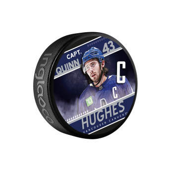 Vancouver Canucks шайба Canucks Quinn Hughes Captain Collection
