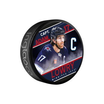 Winnipeg Jets шайба Adam Lowry Captain Collection