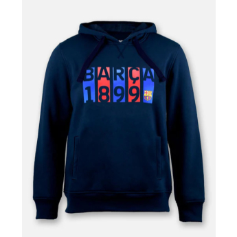 FC Barcelona мъжки суитшърт с качулка Flag navy