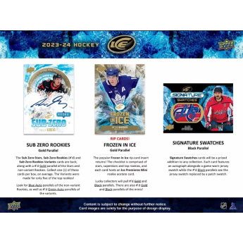 NHL кутии хокей карти NHL 2023-24 Upper Deck Ice Hobby Box