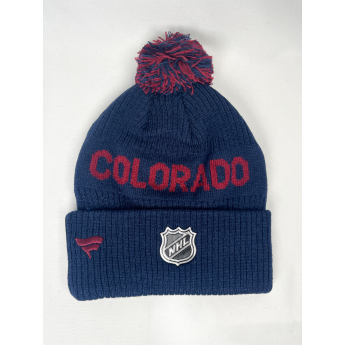 Colorado Avalanche детска зимна шапка Cufed Knit With Pom