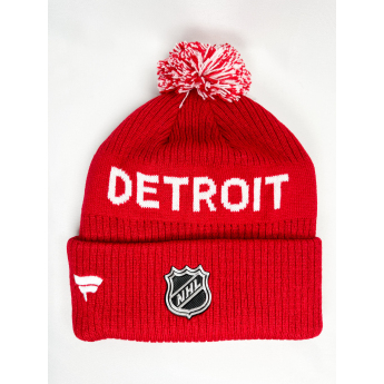 Detroit Red Wings детска зимна шапка Cufed Knit With Pom