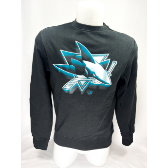 San Jose Sharks мъжки суитшърт Chrome Graphic Crew Sweatshirt Black
