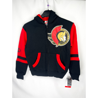 Ottawa Senators детски суитшърт с качулка Faceoff Colorblocked Fleece Full-Zip