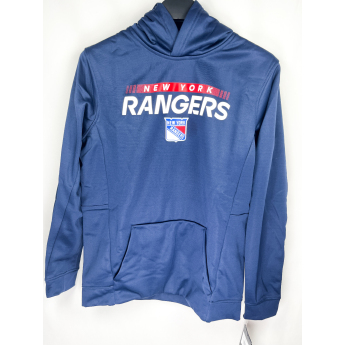 New York Rangers детски суитшърт с качулка Authentic Pro Hood Po Hoodie