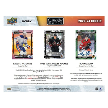 NHL кутии хокей карти NHL 2023-24 Upper Deck O-Pee-Chee Platinum Hobby Box
