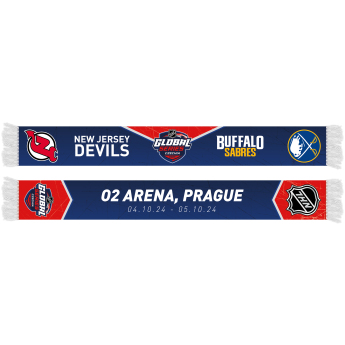 NHL продукти зимен шал NHL Global Series 2024 Czechia Buffalo Sabres vs New Jersey Devils Friendship Printed