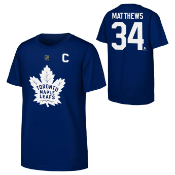 Toronto Maple Leafs детска тениска Auston Matthews Flat Captains N&N Ctn Tee